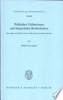 Politischer Utilitarismus und bürgerliches Rechtsdenken :John Austin (1790-1859) und die 