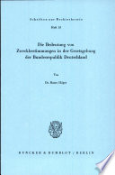 Die Bedeutung von Zweckbestimmungen in der Gesetzgebung der Bundesrepublik Deutschland / (另開視窗)
