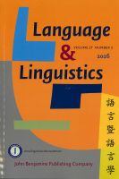 語言所出版品(期刊)：語言暨語言學 (另開視窗)